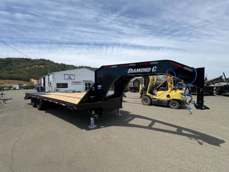 New SALE! EQUIPMENT TRAILER 2026 Diamond C FMAX210 25000 GVRW 25' X 102  FLATBED GOOSENECK ONYX BLACK