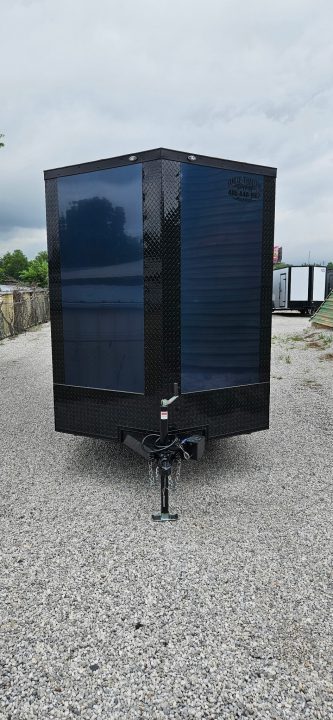 New 2026 Family Trailer 6x12 Tandem Axles Cargo / Enclosed Trailer-Screwless Exterior-Blackout Pkg-Rear Spoiler