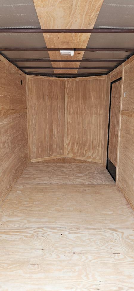 New 2026 Family Trailer 6x12 Tandem Axles Cargo / Enclosed Trailer-Screwless Exterior-Blackout Pkg-Rear Spoiler