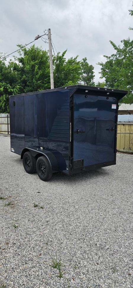New 2026 Family Trailer 6x12 Tandem Axles Cargo / Enclosed Trailer-Screwless Exterior-Blackout Pkg-Rear Spoiler