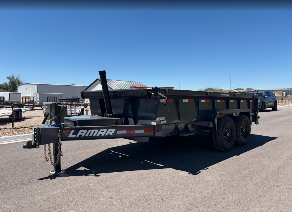 New 2026 Lamar 7x14 14k Telescopic Dump Trailer