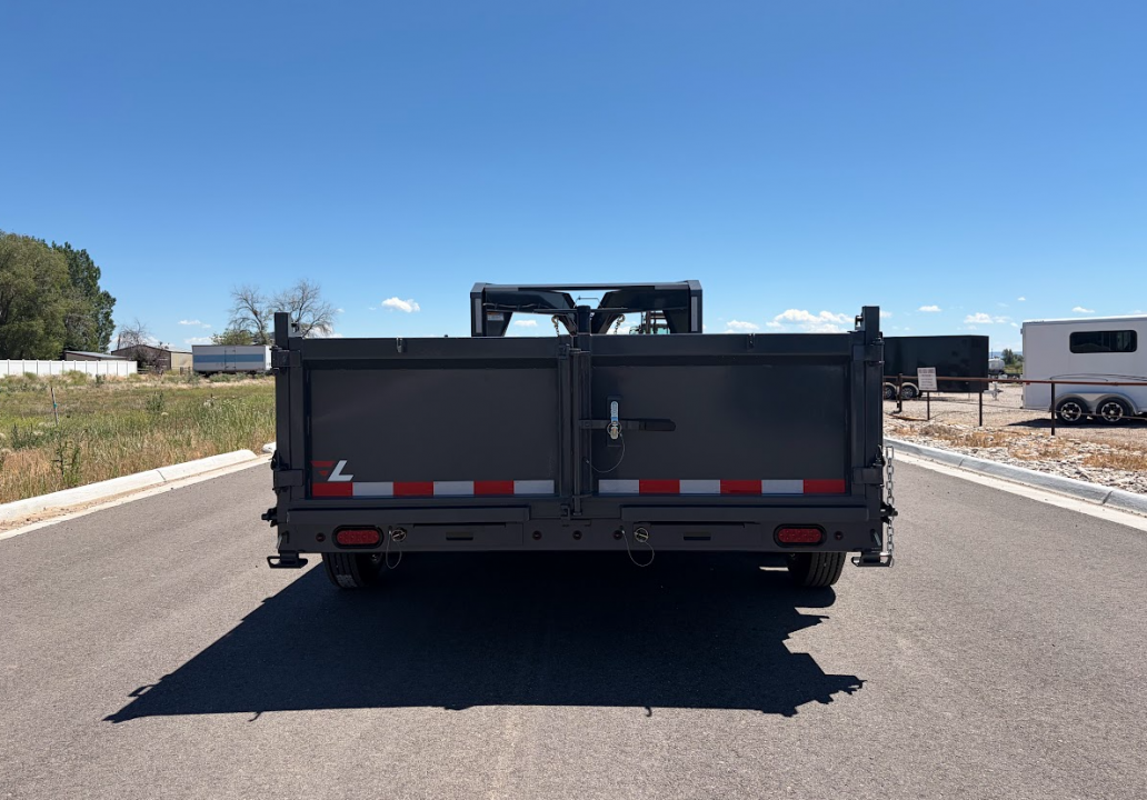 New 2026 Lamar 7X14 16K Telescopic Gooseneck Dump Trailer