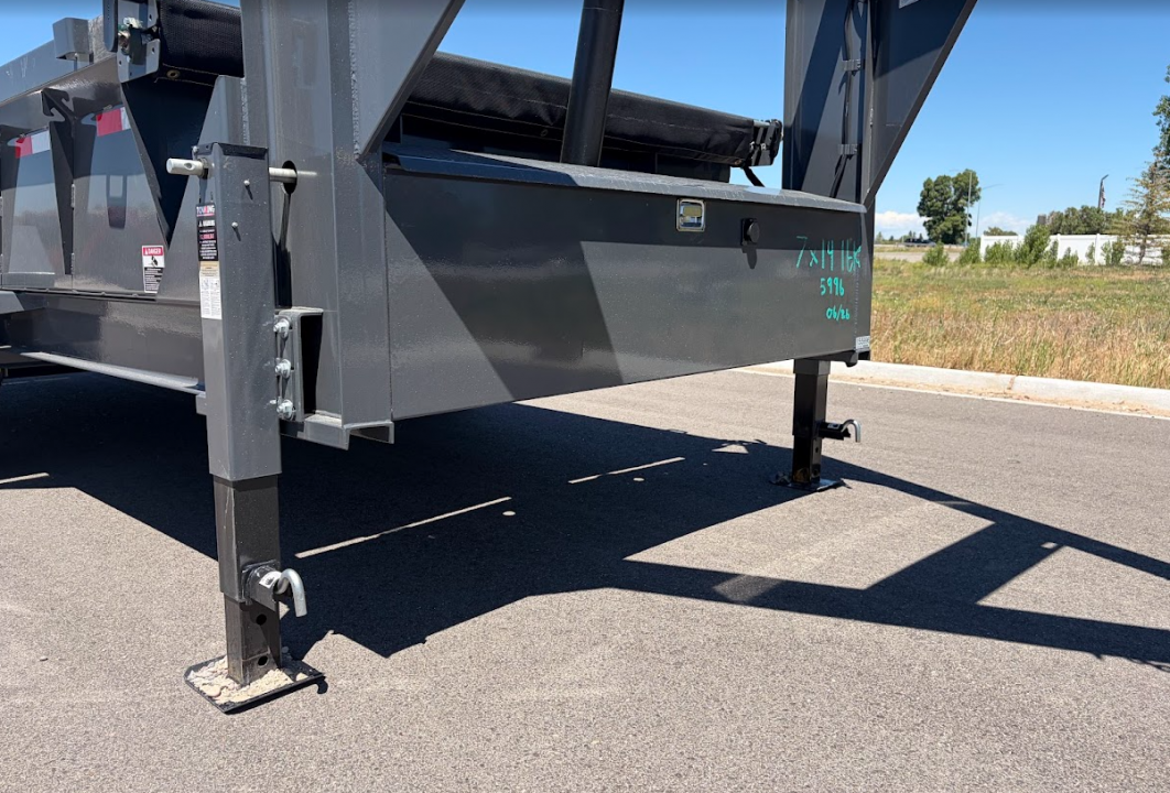 New 2026 Lamar 7X14 16K Telescopic Gooseneck Dump Trailer