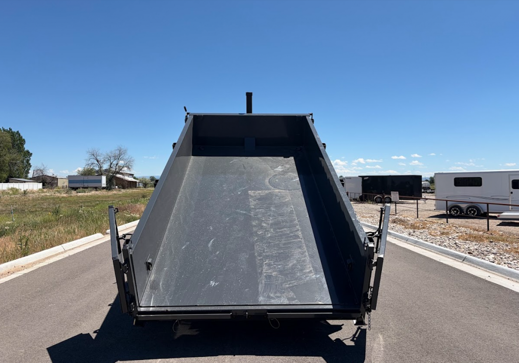 New 2026 Lamar 7X14 16K Telescopic Gooseneck Dump Trailer