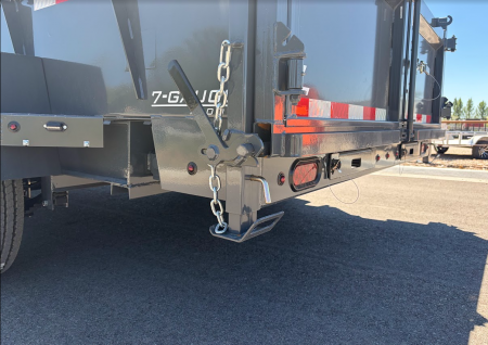 New 2026 Lamar 7X14 16K Telescopic Gooseneck Dump Trailer