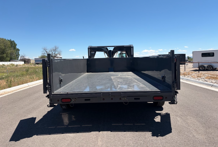 New 2026 Lamar 7X14 16K Telescopic Gooseneck Dump Trailer