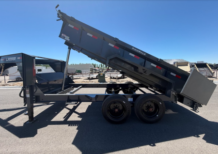 New 2026 Lamar 7X14 16K Telescopic Gooseneck Dump Trailer