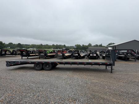 Used 2022 Lamar 102"X30' 14K GVWR Gooseneck Flatbed Trailer