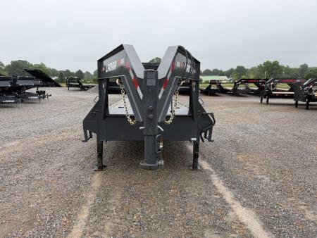 Used 2022 Lamar 102"X30' 14K GVWR Gooseneck Flatbed Trailer