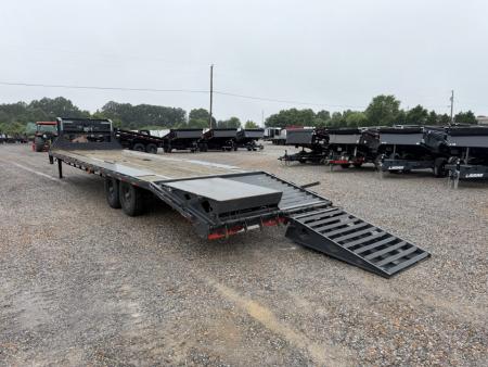Used 2022 Lamar 102"X30' 14K GVWR Gooseneck Flatbed Trailer
