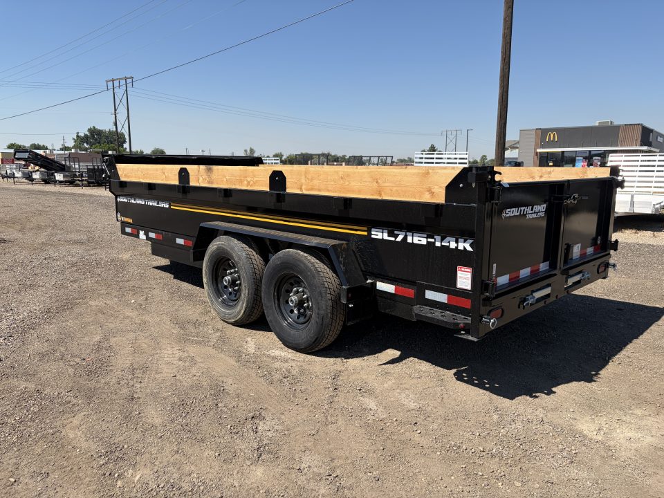 New 2026 Southland 7x16 14k Dump Trailer