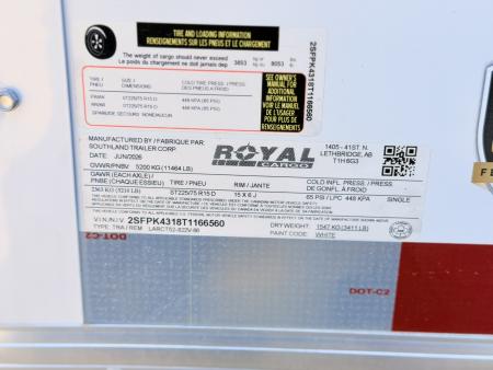 New 2026 Royal Cargo Trailers 8-20-1.5V Enclosed Car Hauler