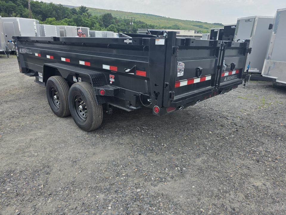New 2026 Iron Bull DTB 7X16 14.9K - SCISSOR Dump Trailer