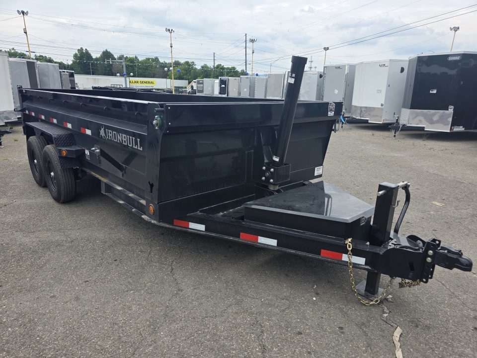New 2026 Iron Bull DTB 7X16 14.7K - TELESCOPIC Dump Trailer
