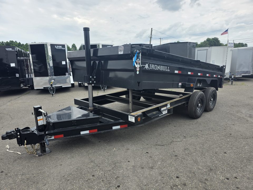 New 2026 Iron Bull DTB 7X16 14.7K - TELESCOPIC Dump Trailer