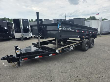 New 2026 Iron Bull DTB 7X16 14.7K - TELESCOPIC Dump Trailer