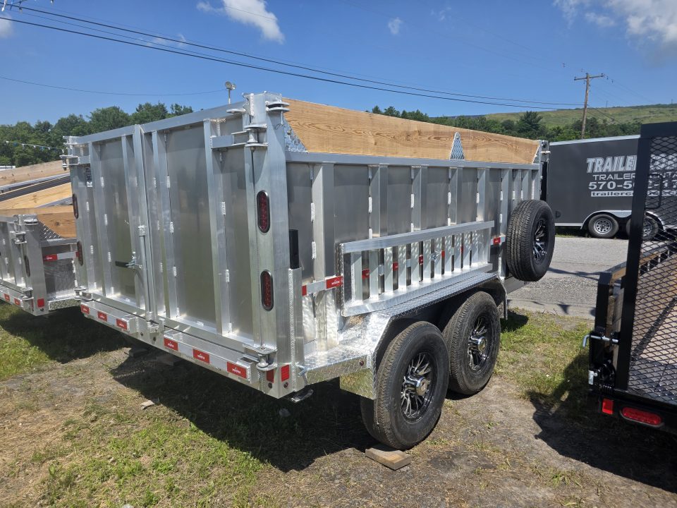 New 2026 Nordtek 82X12 12K - 4' HIGH SIDES ALUMINUM Dump Trailer