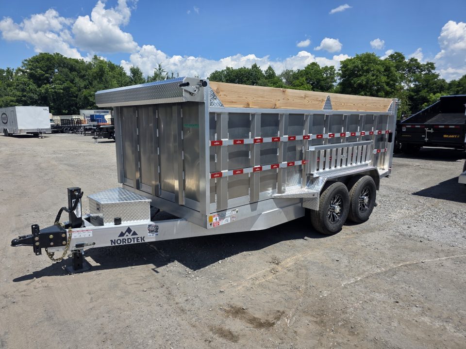 New 2026 Nordtek 82X14 14K - 4' HIGH SIDES - ALUMINUM Dump Trailer