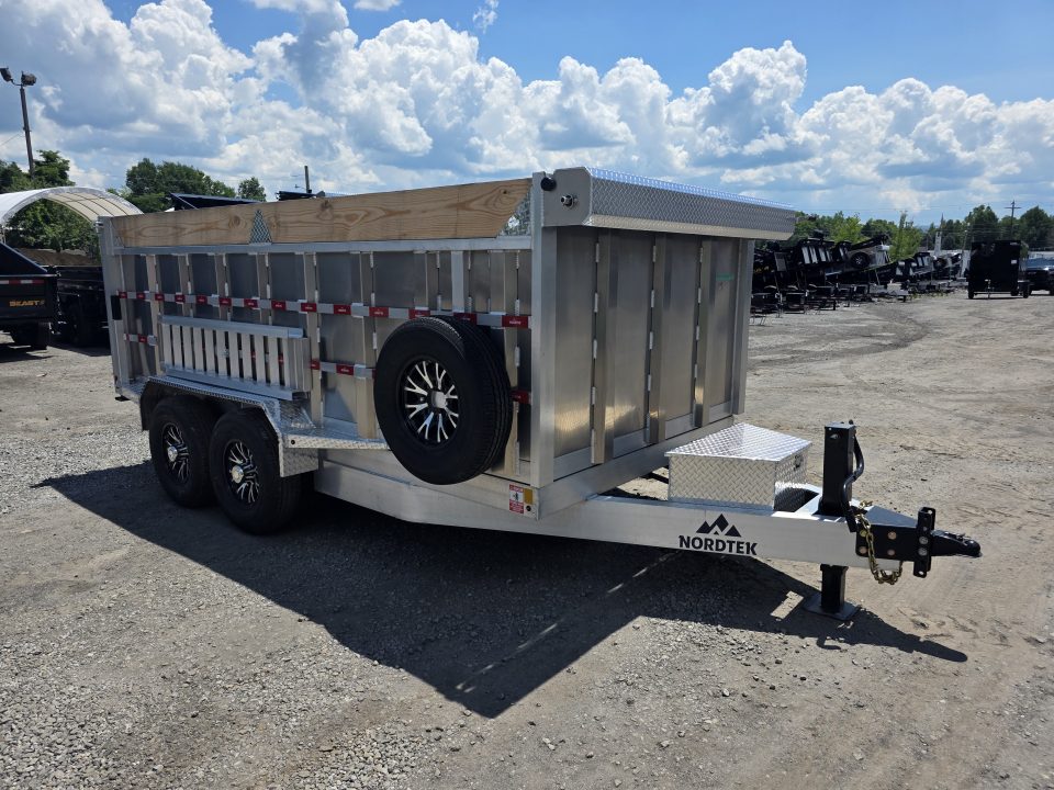 New 2026 Nordtek 82X14 14K - 4' HIGH SIDES - ALUMINUM Dump Trailer