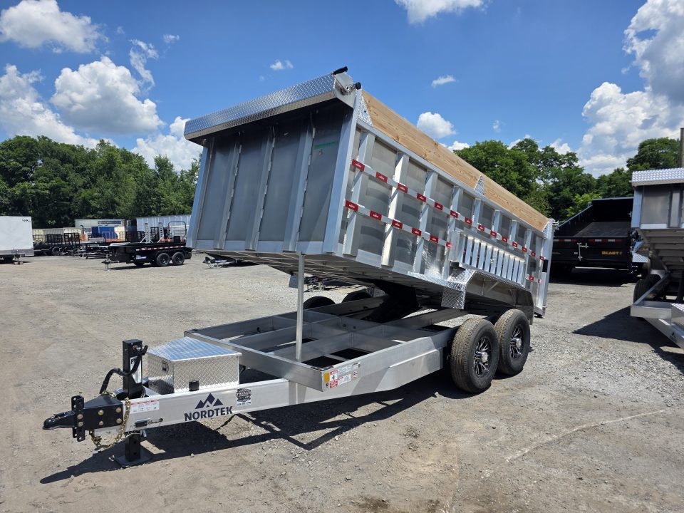 New 2026 Nordtek 82X14 14K - 4' HIGH SIDES - ALUMINUM Dump Trailer