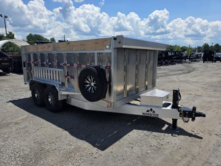 New 2026 Nordtek 82X14 14K - 4' HIGH SIDES - ALUMINUM Dump Trailer
