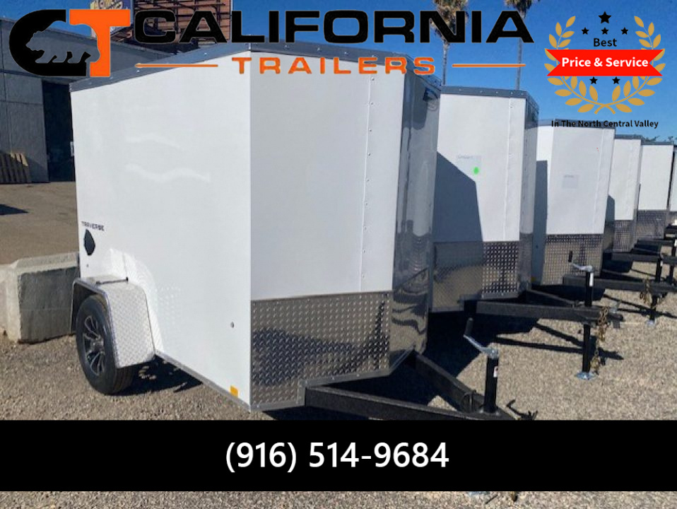 New 2026 Formula Trailers 5x8 Traverse Flat Top V-Nose 3K Cargo / Enclosed Trailer