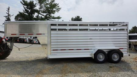 New 2026 Featherlite Trailers 8117 GN 6'7"X16TA Stock / Stock Combo Trailer