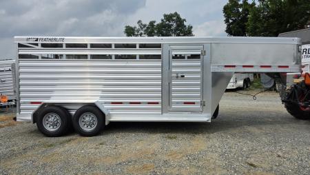 New 2026 Featherlite Trailers 8117 GN 6'7"X16TA Stock / Stock Combo Trailer