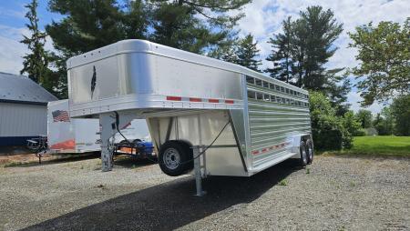 New 2026 Featherlite Trailers GOOSENECK 8127 7X20TA Stock / Stock Combo Trailer