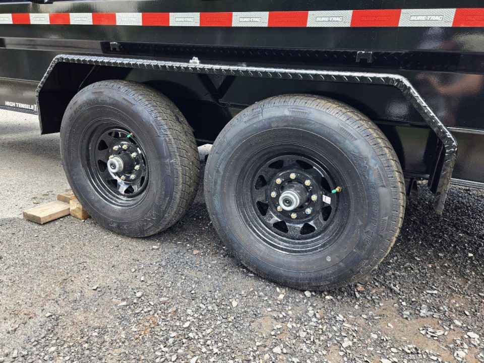 New 7 x 16 Sure-Trac *PRO SERIES* Telescopic Dump Trailer 17.6k