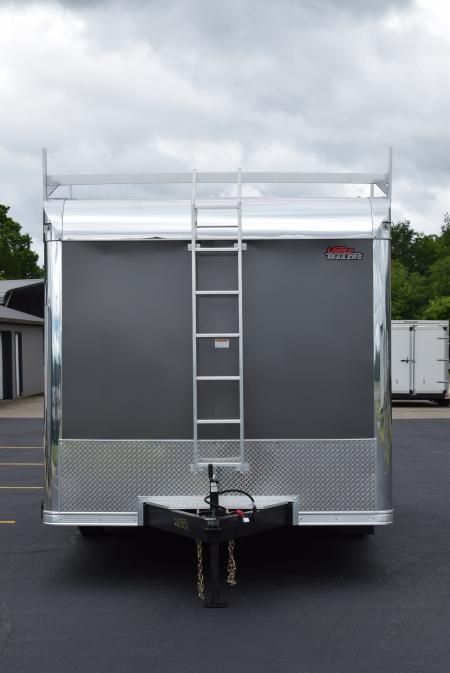 New 2026 United UXT 8.5x16 Pro Contractor w/ Ladder Racks, Tool Crib, Rear Double Doors & 30A Electrical