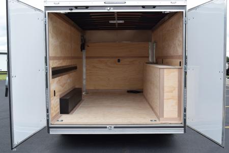 New 2026 United UXT 8.5x16 Pro Contractor w/ Ladder Racks, Tool Crib, Rear Double Doors & 30A Electrical