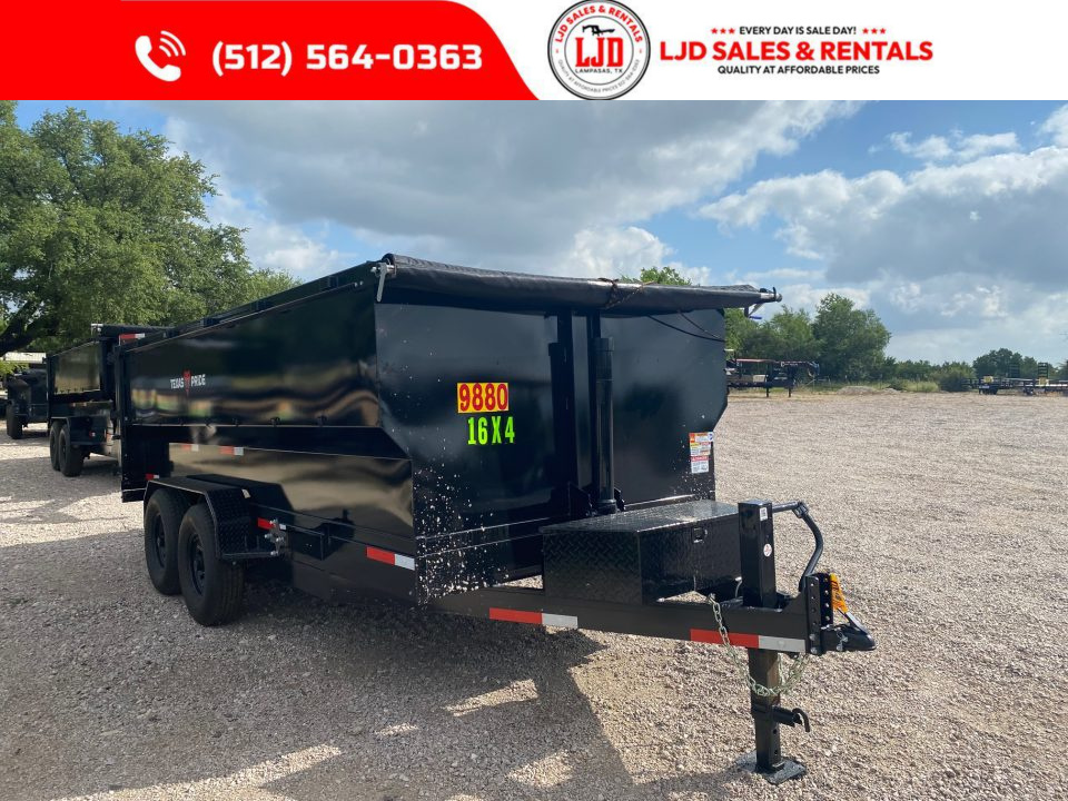 New 2026 Texas Pride - 16 X 4 - Dump Trailer - 16K GVWR - Tarp