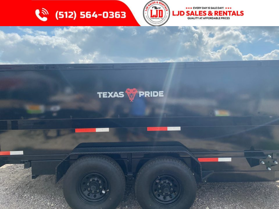 New 2026 Texas Pride - 16 X 4 - Dump Trailer - 16K GVWR - Tarp