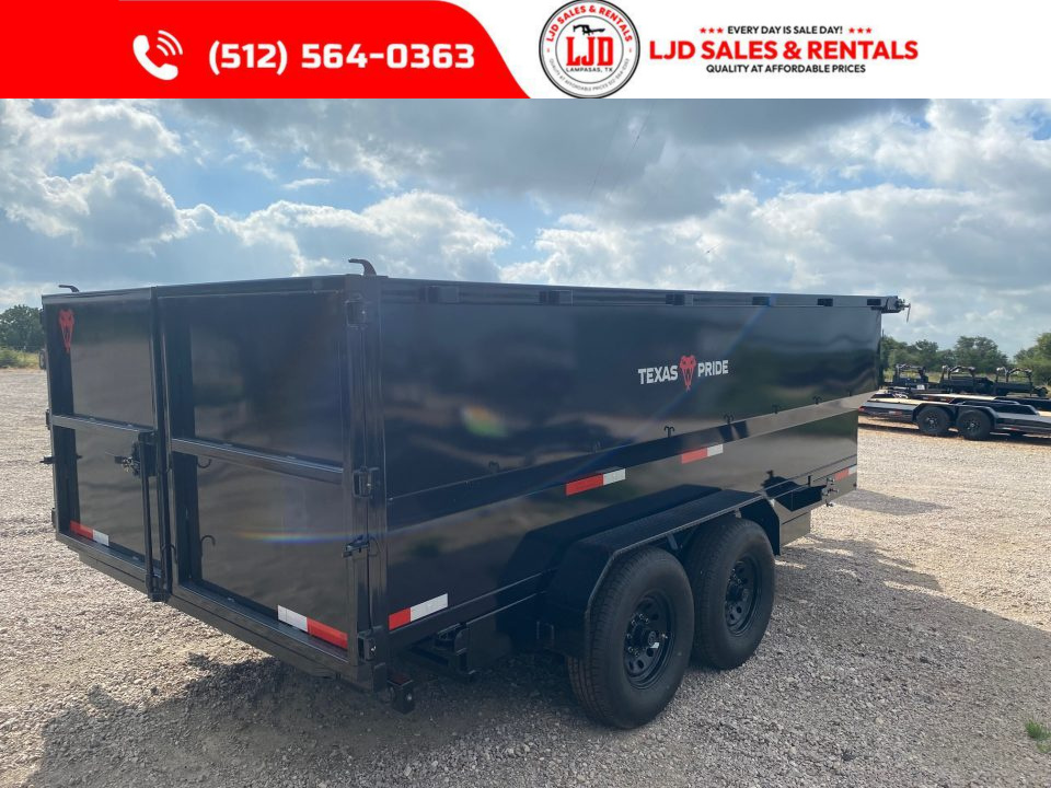 New 2026 Texas Pride - 16 X 4 - Dump Trailer - 16K GVWR - Tarp