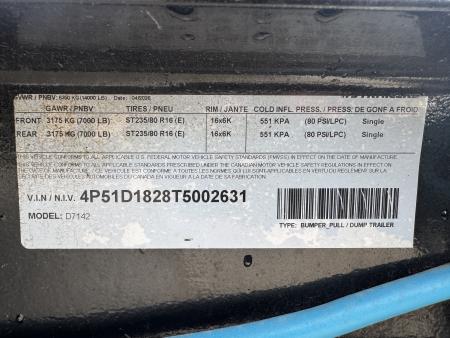 New 2026 PJ Trailers D7-14 Dump Trailer