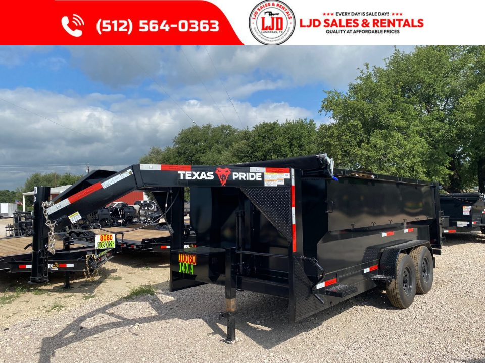 New 2026 Texas Pride - Gooseneck 14 X 4 Dump Trailer - 16K GVWR - Tarp