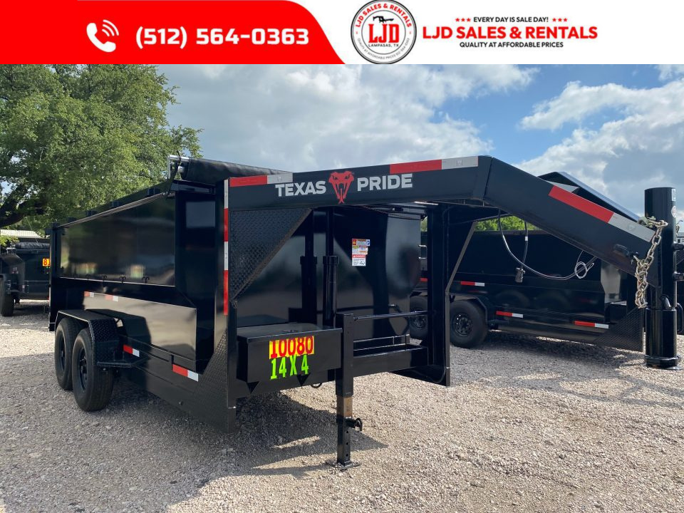 New 2026 Texas Pride - Gooseneck 14 X 4 Dump Trailer - 16K GVWR - Tarp