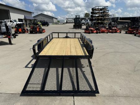 New 2026 H&H Black 66"x10' 3k Rail Side Utility Trailer