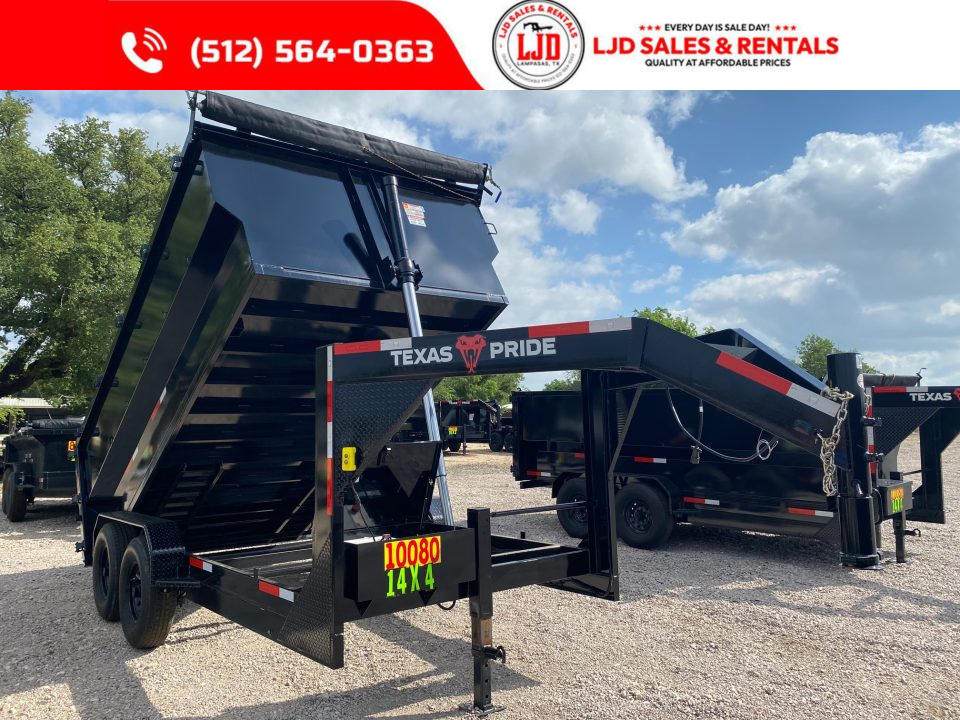 New 2026 Texas Pride - Gooseneck - 14 X 4 - Dump Trailer - 16K GVWR - Tarp - Ramps
