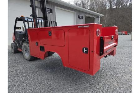 New Dura Mag Truck Bodies S-Series Aluminum Service Body White SRW Red