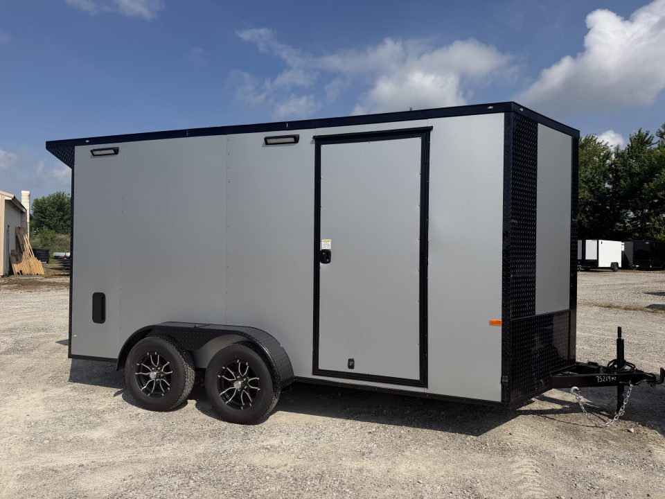 New 2027 Rock Solid Cargo 7' x 14' x 7' Cargo / Enclosed Trailer W/ Spoiler