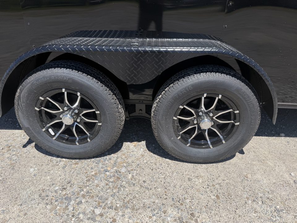 New 2027 Rock Solid Cargo 7'x16'x7' Cargo / Enclosed Trailer Black Out Package