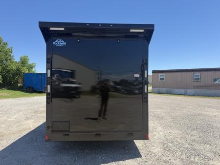 New 2027 Rock Solid Cargo 7'x16'x7' Cargo / Enclosed Trailer Black Out Package