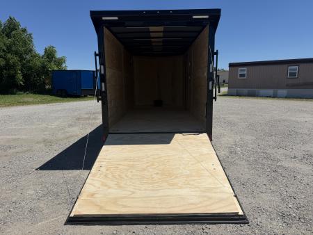 New 2027 Rock Solid Cargo 7'x16'x7' Cargo / Enclosed Trailer Black Out Package