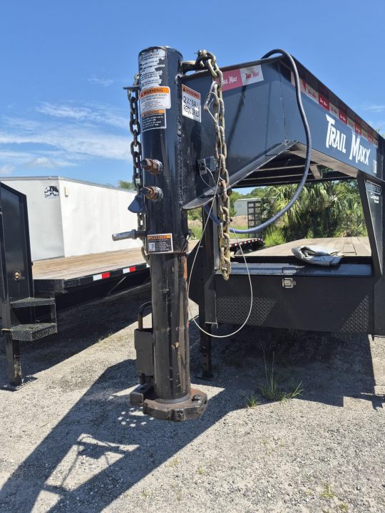 Consignment 2025 Trail Maxx 40 Ft. Gooseneck Equipment Trailer – 12,000 LB Capacity Heavy-Duty Hauler