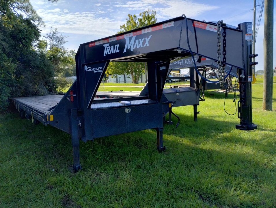 Consignment 2025 Trail Maxx 40 Ft. Gooseneck Equipment Trailer – 12,000 LB Capacity Heavy-Duty Hauler