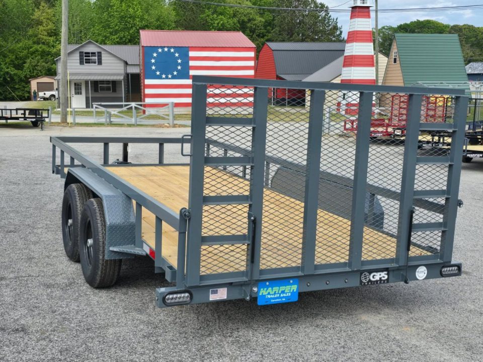 New 2026 10K GPS 7X16 TANDEM AXLE UTILITY TRAILER WITH HD JACK AND GATE