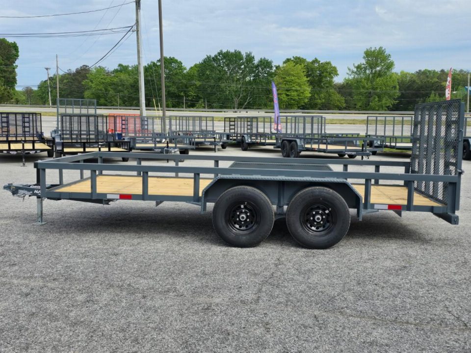 New 2026 10K GPS 7X16 TANDEM AXLE UTILITY TRAILER WITH HD JACK AND GATE