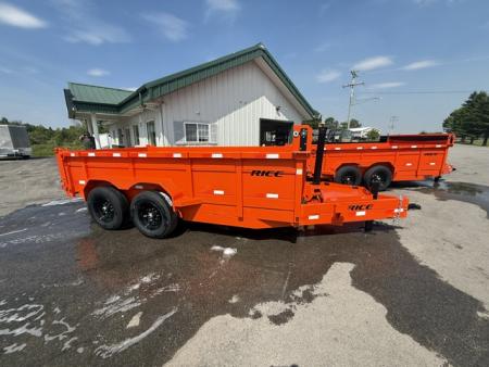 New 2026 Rice Trailers 7X14 Dump Trailer
